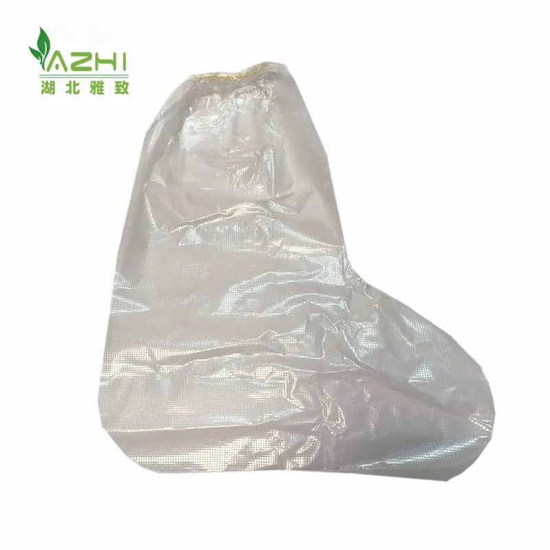 Cubiertas de plástico de polietileno para botas Botas de lluvia desechables cubierta impermeable de cuña cubierta larga para zapatos