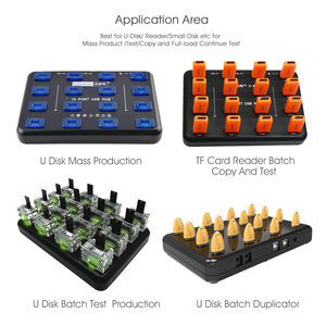 Sipolar A-100 16端口usb 2.0集线器多个USB闪存盘复制器/USB记忆棒 - Product Image 2
