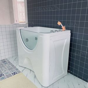 Bañera de Spa eléctrica avanzada para mascotas, independiente con desinfección de ozono, baño de burbujas, funciones de masaje para limpieza de mascotas - Product Image 2