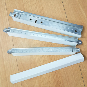 用于 PVC 石膏天花板瓷砖的高强度 T24 金属框架白色扁平镀锌吊顶 T 格栅 - Product Image 2