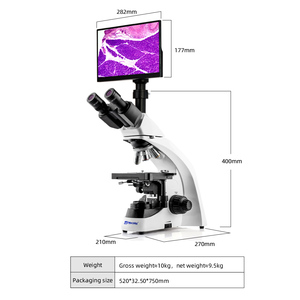 <span class=keywords><strong>Microscope</strong></span> biologique trinoculaire Murzider pour sperme œuf Parasites Microorganisme Acariens MSD501-T-11.6YT - Product Image 2