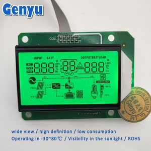 RoHS-kunden spezifisches COB TN HTN-LCD-Monochrom-Segment anzeige modul mit positiver negativer Hintergrund beleuchtung für USV-Wechsel richter - Product Image 2