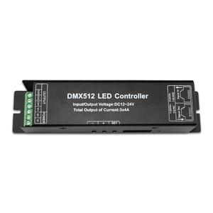 Hohe Qualität von 3 Kanälen PWM-Controller-Signal DC12V 24V Digital DMX512 Decoder für RGB-Streifen