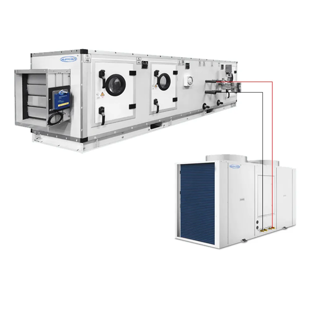 Hochleistungs-luftgekühlte DX-AHU-Klimaanlagen-Packung einheit Luft behandlungs einheit Monoblock-HEPA-Filter
