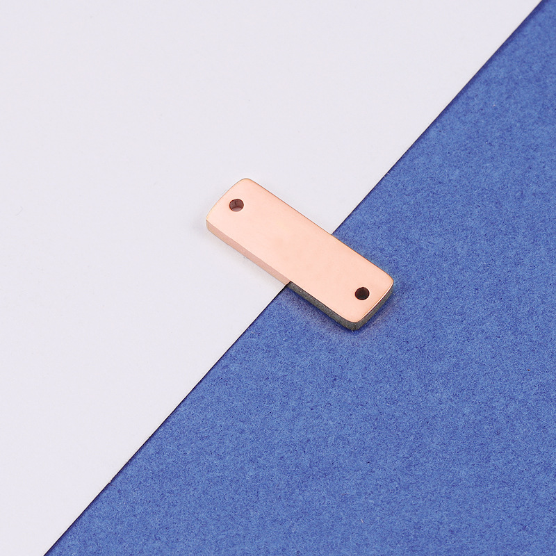 rectangle en or rose