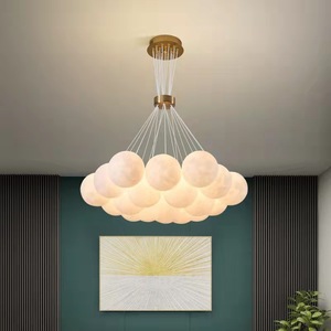<strong>Designer</strong> Creative Spherical Living Room Light Modern Simple <strong>Led</strong> Bubble Ball Dining Room Bedroom Chandelier - Product Image 2