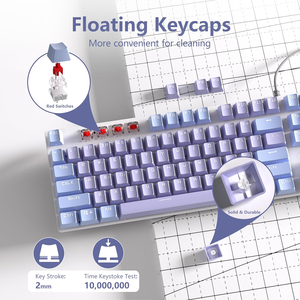 Teclado mecánico F2088 Pro con cubierta magnética extraíble y 108 teclas, precio económico, perilla retroiluminada de arcoíris, - Product Image 4