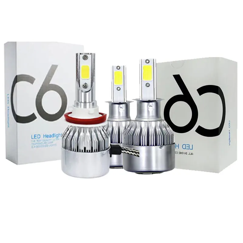 Fabriek Groothandel C6 Auto Led Koplamp H4 Led Licht H7 H119005 Auto Lamp Gemodificeerde Onderdelen Koplamp Lamp