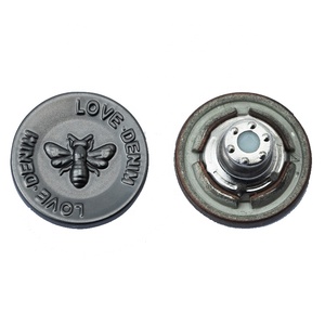 กระดุมกางเกงยีนส์สลักกระดุมและหมุดกระดุมกางเกงยีนส์โลหะผสมสังกะสีสำหรับเครื่องแต่งกาย - Product Image 4