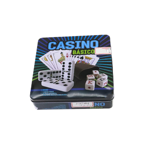 Bộ Bài Tây Ban Nha Một Bộ Bài Domino Với 28 Miếng Chip Một Cốc Thủy Tinh Và 5 Con Xúc Xắc Mexico - Product Image 2