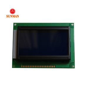 Günstige industrielle monochrome stn blau LCD-Anzeige 20-polige ks0108 Controller 128x64 128*64 12864 Punkt matrix Grafik-LCD-Modul - Product Image 2