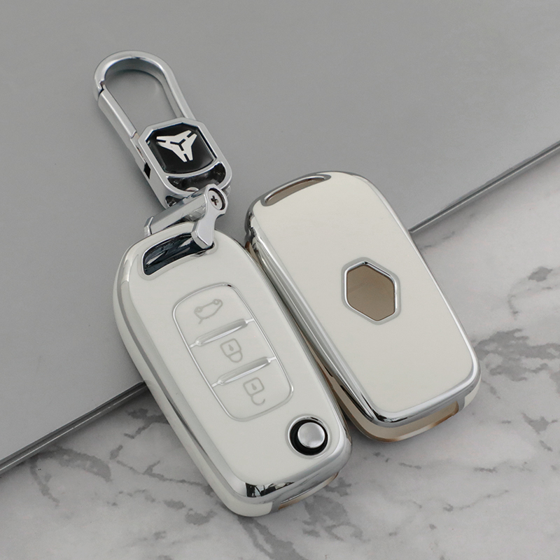 B White + Key Ring