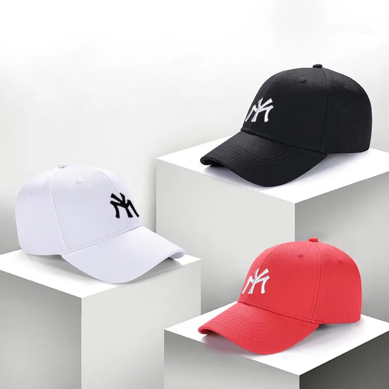 Benutzer definierte Unisex Gorras Großhandel Stickerei Logo 6 Panel verstellbare angepasste gewaschene Baumwolle Baseball mützen