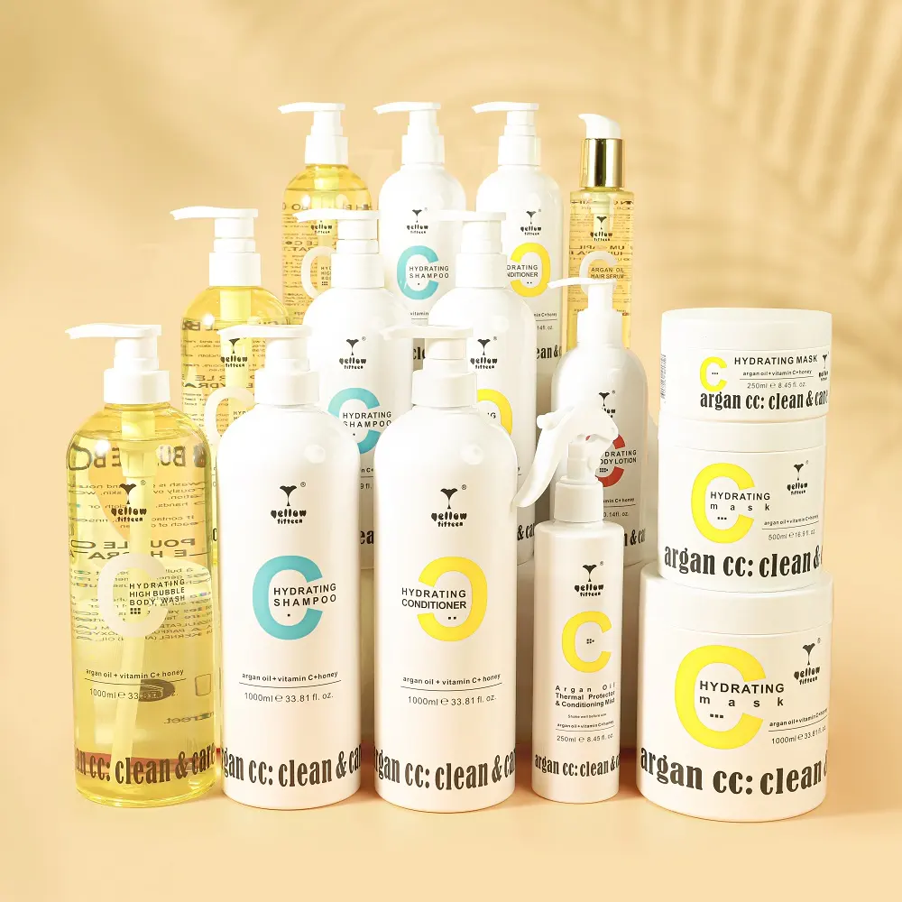 Produtos De Cuidado De Cabelo Orgânicos Personalizados Colágeno Argan Oil Repair Máscara De Cabelo Natureza Cabelo Shampoo E Condicionador Set