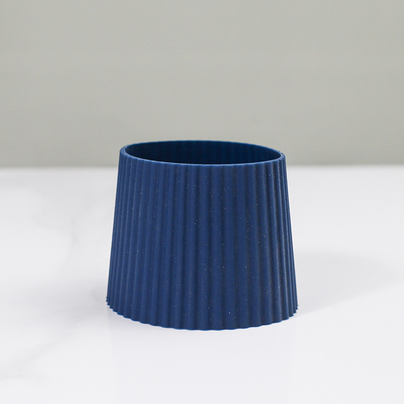 Silicone cup sleeve-blue