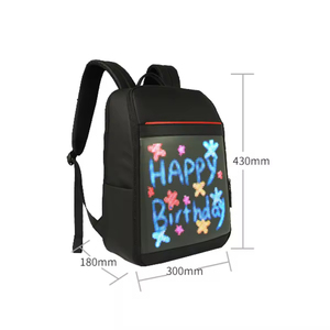 Mochila de hombro LED de tela impermeable programación de aplicaciones inteligentes luces Led Softback publicidad móvil bolsa de tablero Led - Product Image 5