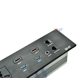 IP44级台式嵌入式多功能电源插座双USB端口通用插头选项3交流插座2 USB输出2电源 - Product Image 6