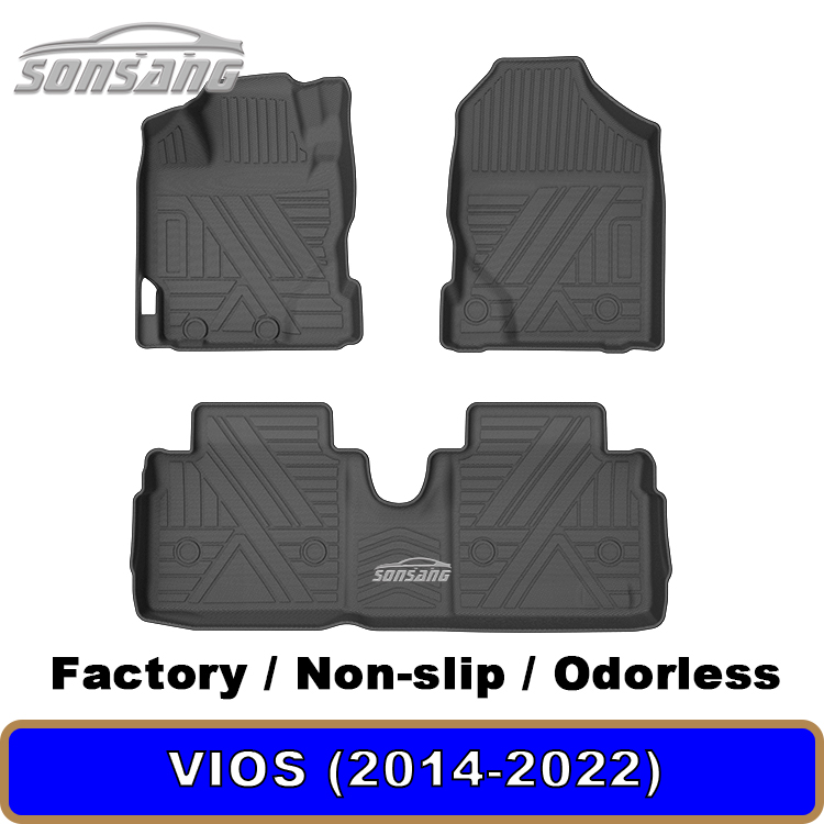2014 2022เสื่อรถ Vios TPE