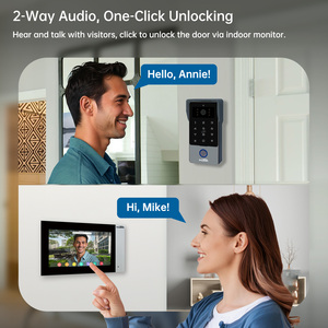 Trudian Door Phone 2-Wire1080P Visión nocturna Tuya Ip 2 vías Ip Intercom Video Door Phone System Video Intercom con teclado - Product Image 5