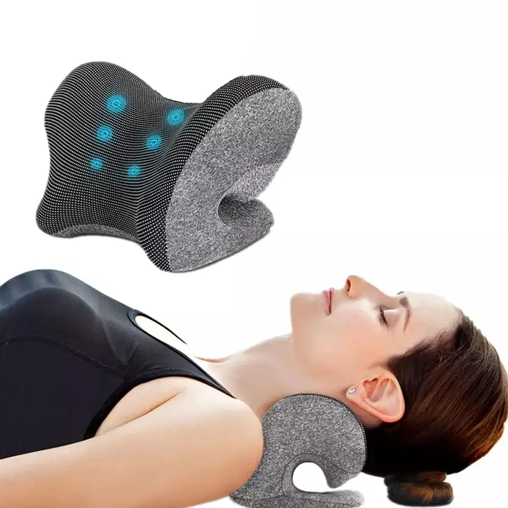 Un rilassante per collo e spalle con terapia magnetica federa TMJ sollievo dal dolore cuscino per il collo barella per il collo dispositivo di trazione cervicale