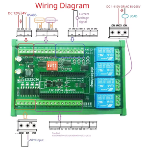 RS485 2AO 2AI 4DI 4DO ESP32 Multifunktions-Erweiterungs karte Modbus Wifi-Relais modul für WEB MQTT Http - Product Image 4