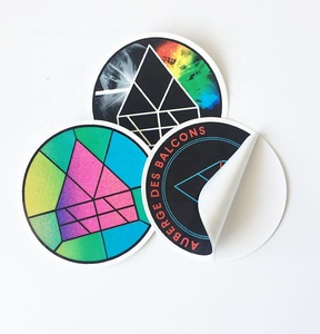 Factory Price Custom Design UV Protective <strong>Oval</strong> Shape PVC Vinyl Stickers Logo Printing Self Adhesive Waterproof Die Cut Stickers - Product Image 4