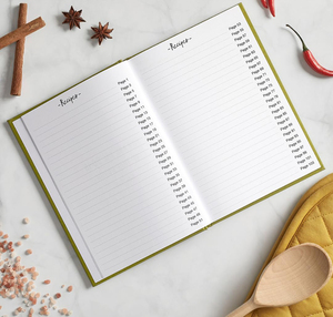 Diario de recetas personalizado, cuaderno de cocina familiar de tapa dura, haga su propia receta, diario, organizador, regalos de cocina - Product Image 3