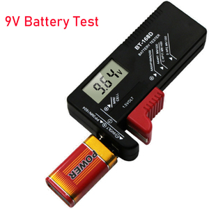 BT168D dijital pil test cihazı LCD AA/C/D/9V/1.5V düğme pil kapasitesi Volt test cihazı - Product Image 3