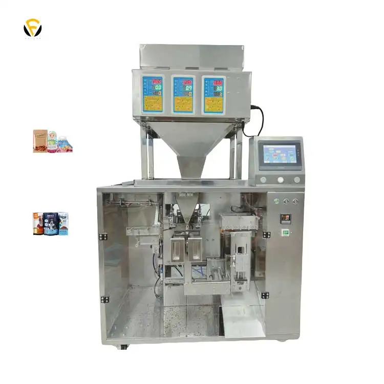 Automatische Nuss-Granulat-Lebensmittel-Beutel-Wagen-Weigegerät Gewichtungsverpackung vorgefertigte Beutel Doypack multifunktionsverpackungsmaschinen