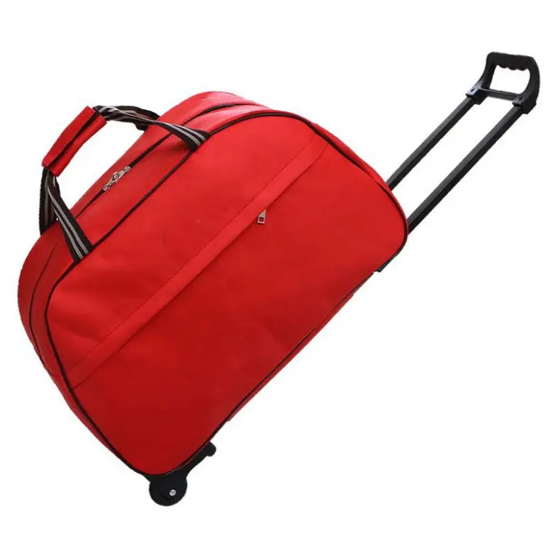 थोक तह सूटकेस पॉलिएस्टर सभी से अधिक मुद्रण यात्रा हार्ड पहियों के साथ ट्रॉली बैग सामान