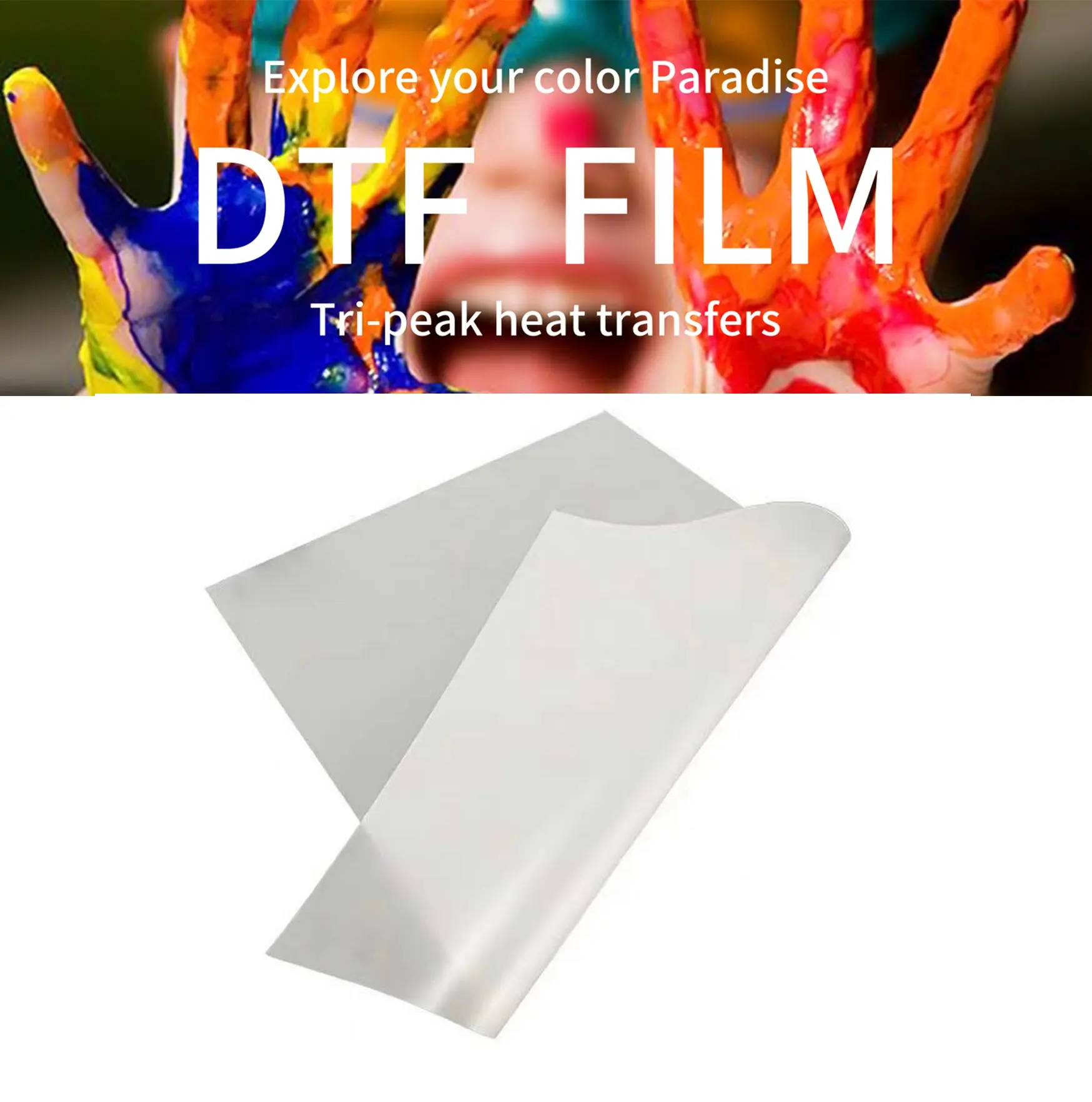 PET DTF roll 75um pro cold peel/ hot peel film heat transfer film for DTF printing DTF 60CM