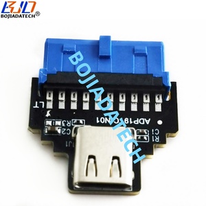 マザーボード19ピンヘッダーUSB 3.2 Type-Cコネクタアダプターカード5Gbps