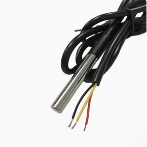 Kit de módulo de Sensor de temperatura DS18B20 impermeable 100CM Cable de Sensor Digital adaptador de Terminal de sonda de acero inoxidable para Arduino