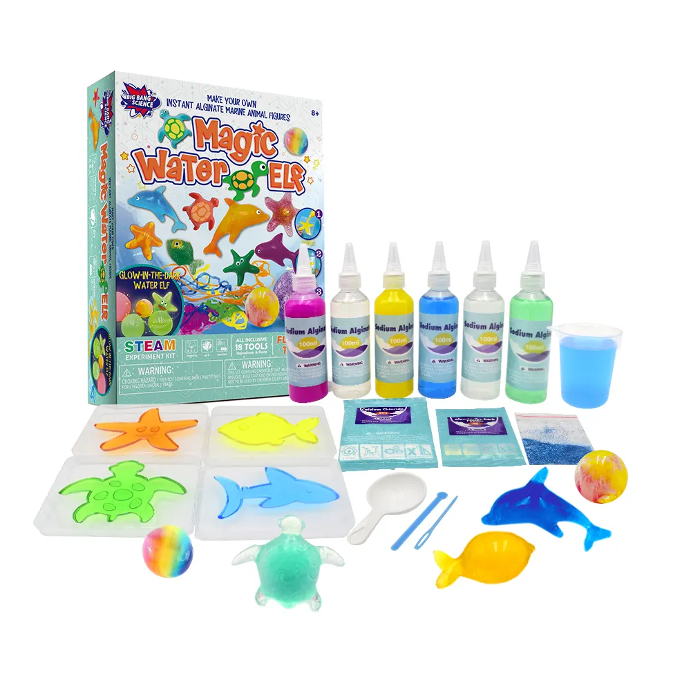 Geles mágicos 3D creativos, haz tus propias figuras de juguete de colores suaves, juguetes de agua mágicos hechos a mano para niños, juego de juguetes de hadas acuáticas