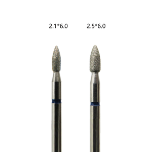 Anti-pas avrupa manikür tırnak elmas Bur damla tırnak matkap ucu elektrikli dosya alev tırnak freze kesicisi - Product Image 3