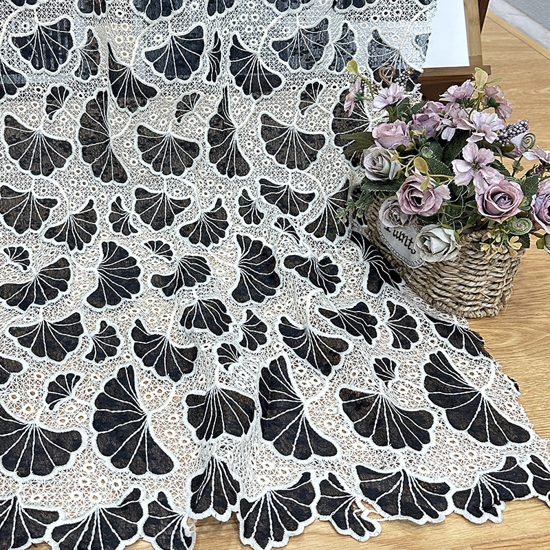 White with black bellflower
