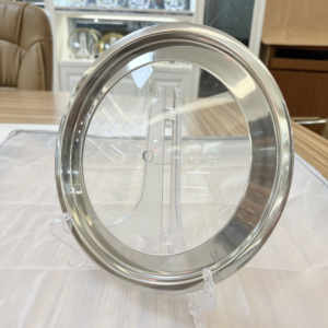 Chuyên Nghiệp Sản Xuất Giá Rẻ Chống-Nhiệt Nồi Chảo Thủy Tinh Nắp Với Vít Cap Salad Bát Nắp Ramen Súp Bát Rõ Ràng Glass Nắp - Product Image 1