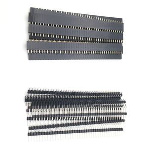 2.54MM 40 Pin testa maschio femmina singola fila placcato oro connettore di estensione infrangibile striscia PCB presa lampone - Product Image 1