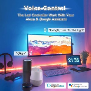 DC5-24V мини-красочные управляемые мобильные приложения Волшебный дом RGB Светодиодные полосы WIFI контроллер таймер с 24 клавишами дистанционного управления - Product Image 3