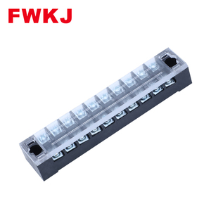 Hot Sale <strong>Fixed</strong> <strong>Terminal</strong> <strong>Block</strong> 10P 15A/600V Din Rail Wire Connectors Screw Strip Copper Barrier <strong>Terminal</strong> <strong>Blocks</strong> TB <strong>Terminal</strong> <strong>Block</strong> - Product Image 2