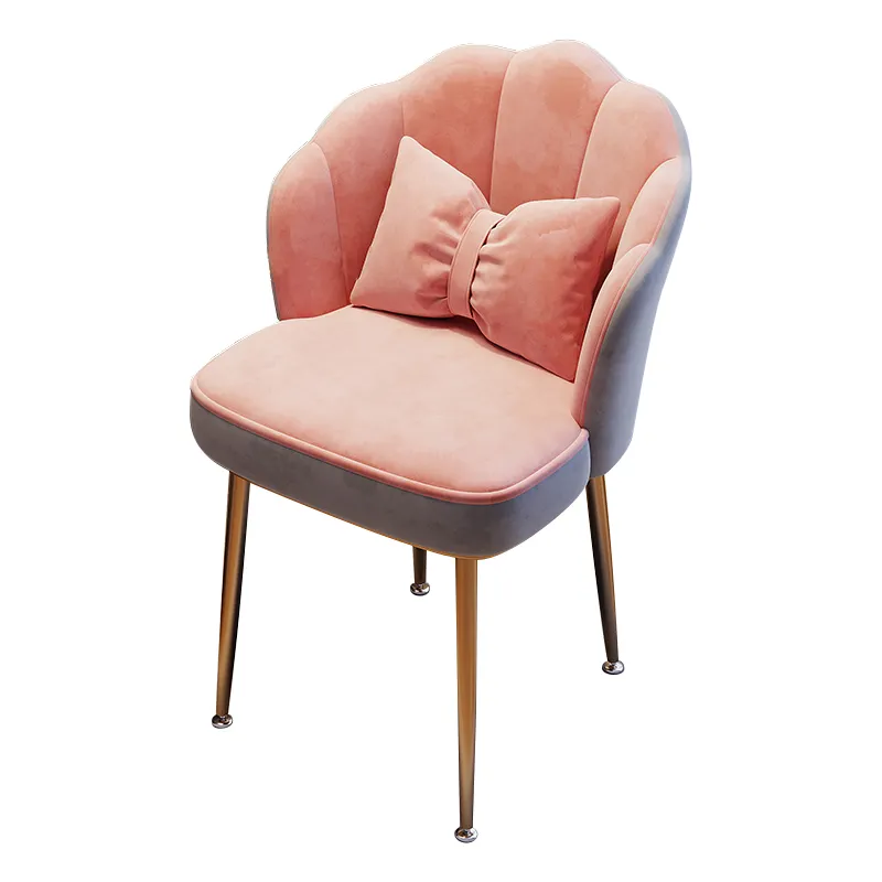 Thiết kế mới vỏ thời trang Salon tiếp tân ghế Nhà Đẹp make up Ghế bọc nhung vải ghế sofa