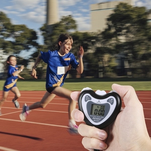Cronometro digitale e fischietto Timer sportivo con allarme calendario orario per la maratona di corsa per allenatori e arbitri - Product Image 2