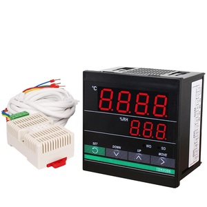 Controlador de temperatura y humedad TDK0306, 96x96, con sensores T/H de 3 metros