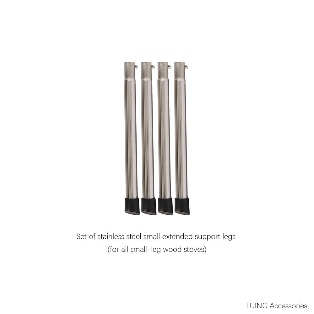 One set of stainless steel small extended support legs
