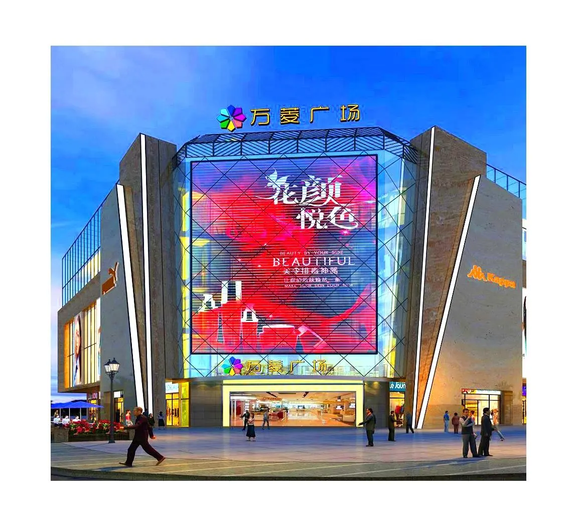 New Trend Window Glass LED screen Super Slim Indoor Flexible Glass Transparent Adhesive LED Display