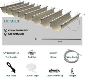 U.V ile yüksek kaliteli yeni gölge yelken HDPE. Tedavi gölge yelken - Product Image 2