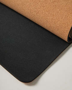 Sustainably Harvested Cork Natrual Rubber Non slip <strong>Yoga</strong> Mat 5mm Custom Logo Printing Pattern Alignment Mat for Sweaty <strong>Yoga</strong> 183cm - Product Image 4