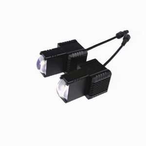 SENLO T1GT mavi Lens Mini sürüş ışık çift renkli araba LED farlar LED sis/sürüş ışıkları araba aksesuarları için - Product Image 5