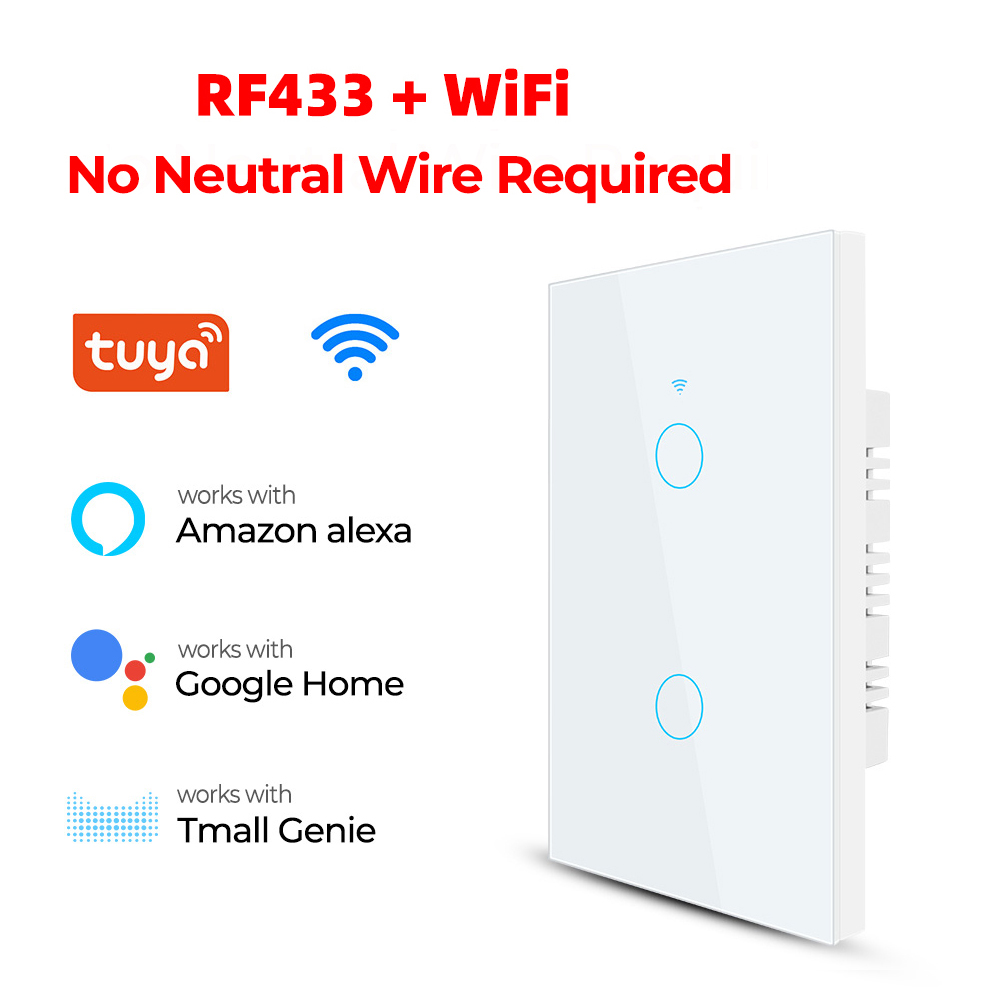 WHITE 2 gang WIFI