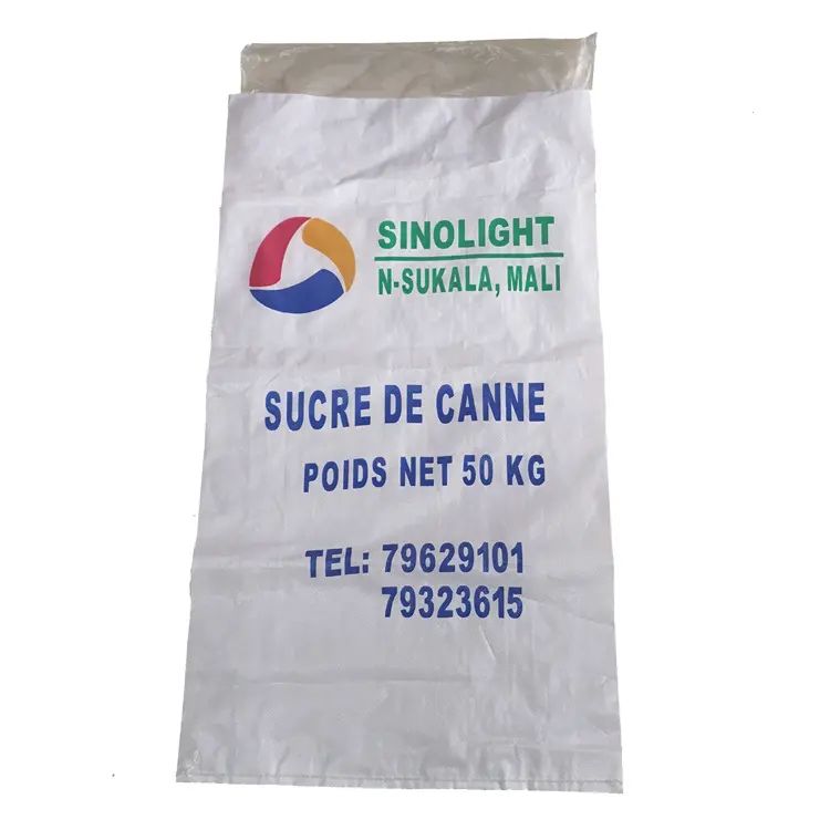 Shandong-bolsa interior de plástico pp para azúcar de arroz, nueva bolsa vacía de 50 kg
